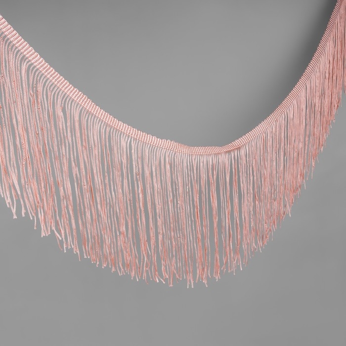 Тесьма декоративная «Бахрома», 15 см, 5 ± 0,5 м, цвет нежно-персиковый Тесьма декоративная «Бахрома», 15 см, 5 ± 0,5 м, цвет нежно-персиковый