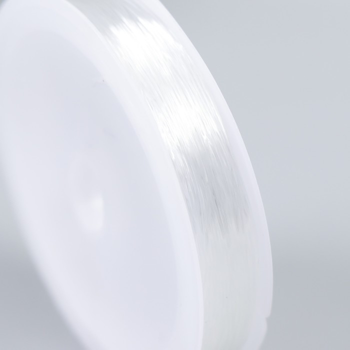 Нить силиконовая для бисера  Нить силиконовая для бисера "Astra" 0,6 мм, 25 м, прозрачный матовый