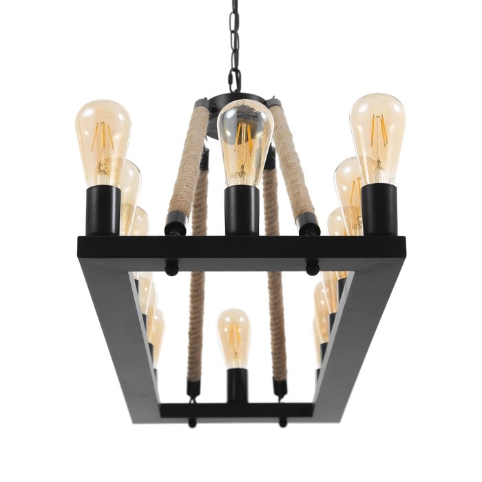 Люстра Люстра "Герда" 14хЕ27 40Вт черный 85х35х40см BayerLux