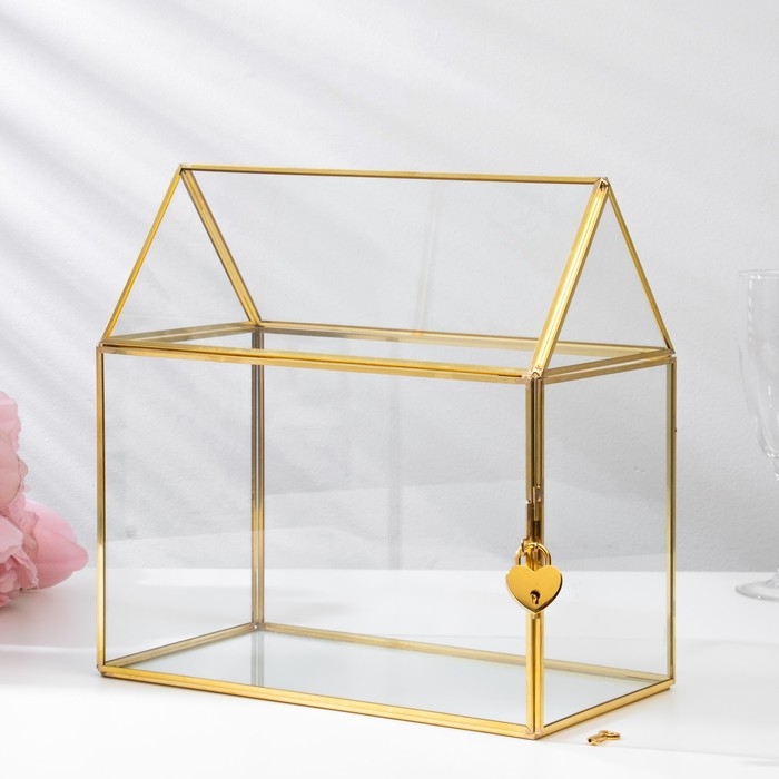 Свадебный банк Свадебный банк "Очаг", 25х14,5х24 см, стекло