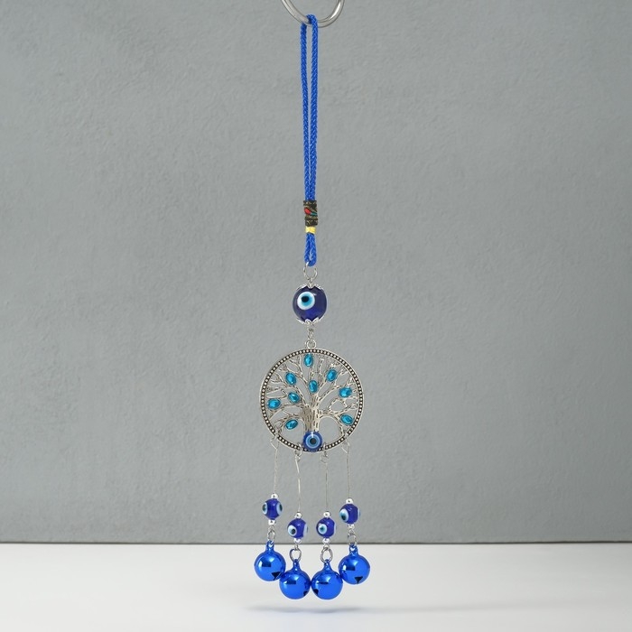 Подвеска от сглаза металл  Подвеска от сглаза металл "Дерево с колокольчиками" 27 см