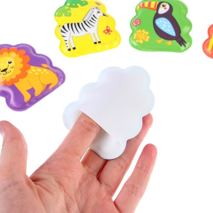 Игрушки для ванны «Путешествие в Африку» книжка и пальчиковый театр, Крошка Я Игрушки для ванны «Путешествие в Африку» книжка и пальчиковый театр, Крошка Я