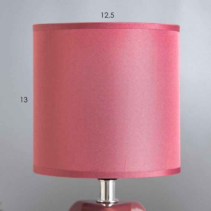 Настольная лампа Настольная лампа "Салнес" Е14 40Вт бордовый 13х13х25 см RISALUX