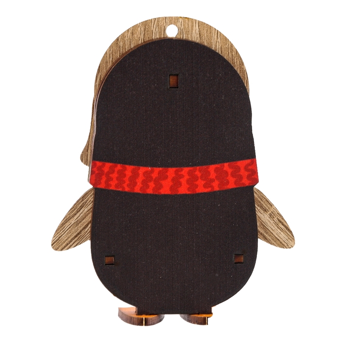 Ёлочная игрушка - подвеска деревянная сборная «Новый год! Пингвин» Ёлочная игрушка - подвеска деревянная сборная «Новый год! Пингвин»