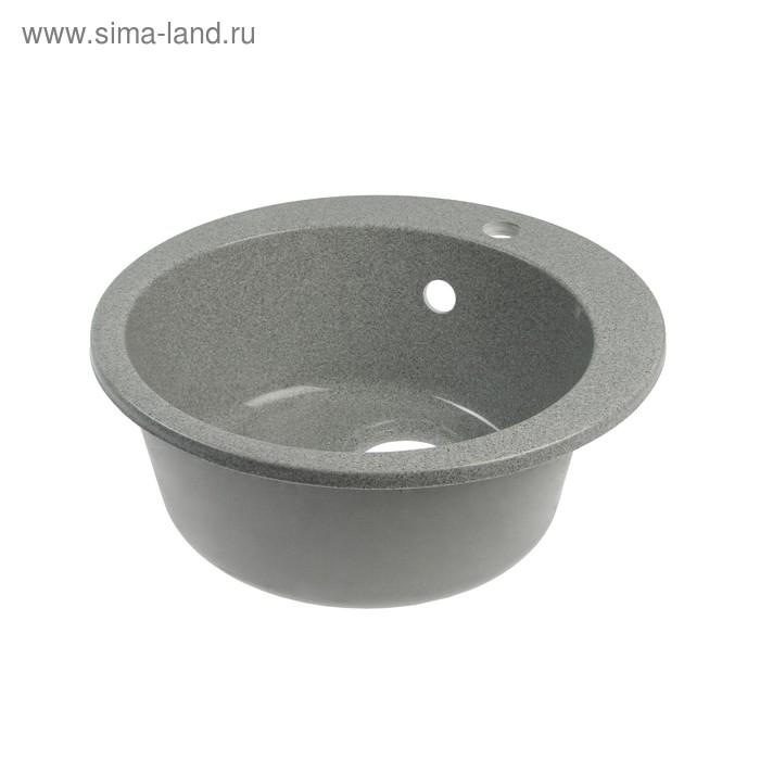 Мойка кухонная из камня MARRBAXX Виктори Z30Q8, d=475мм, темно-серая Мойка кухонная из камня MARRBAXX Виктори Z30Q8, d=475мм, темно-серая