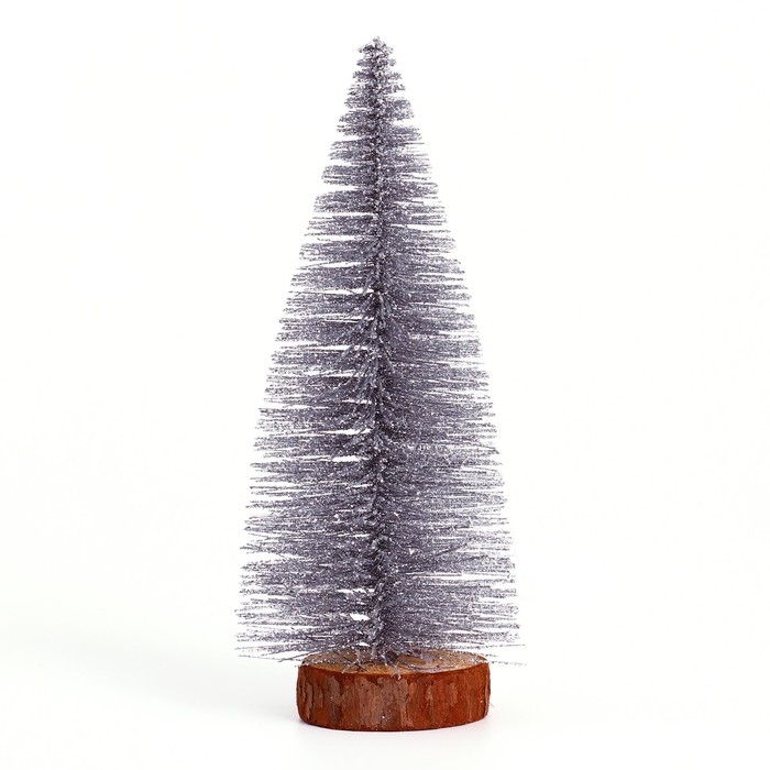 Новогодний декор «Ёлка в серебристом цвете с блёстками» 8 × 8 × 20 см Новогодний декор «Ёлка в серебристом цвете с блёстками» 8 × 8 × 20 см