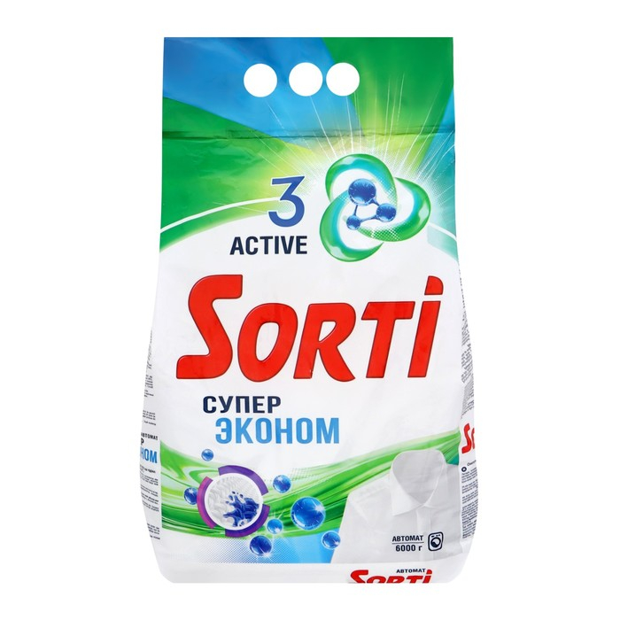 Порошок стиральный  Sorti  Супер Экон Автомат, 6 кг Порошок стиральный  Sorti  Супер Экон Автомат, 6 кг