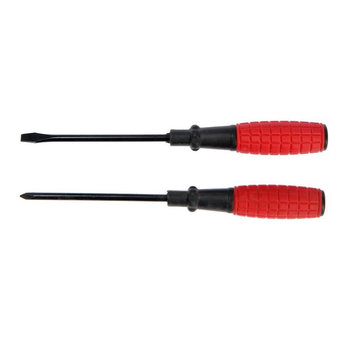 Набор отверток ЛОМ, обрезиненные рукоятки, PH1/SL5 х 100 мм, 2 шт. Набор отверток ЛОМ, обрезиненные рукоятки, PH1/SL5 х 100 мм, 2 шт.