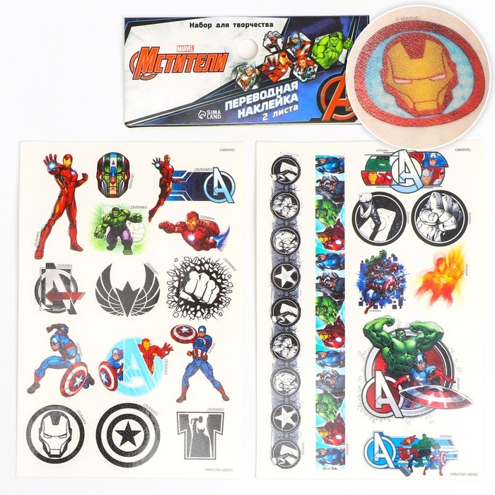 Набор детских татуировок «Мстители» Набор детских татуировок «Мстители»