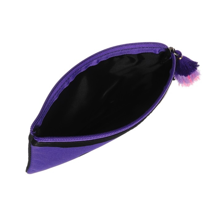 Пенал мягкий, 1 отделение, 90 х 200 мм, плоский, Феникс Пенал мягкий, 1 отделение, 90 х 200 мм, плоский, Феникс "Вайб твоего сердца" фиолетовый 61335