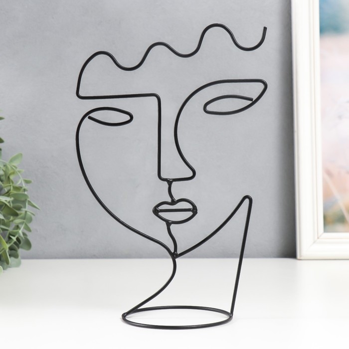 Сувенир металл  Сувенир металл "Абстракция. Лицо девушки" 25х17 см