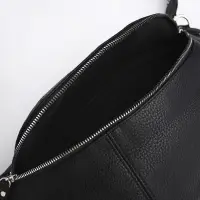 Сумка женская кросс-боди на молнии, 34&times;11&times;17 см, чёрная