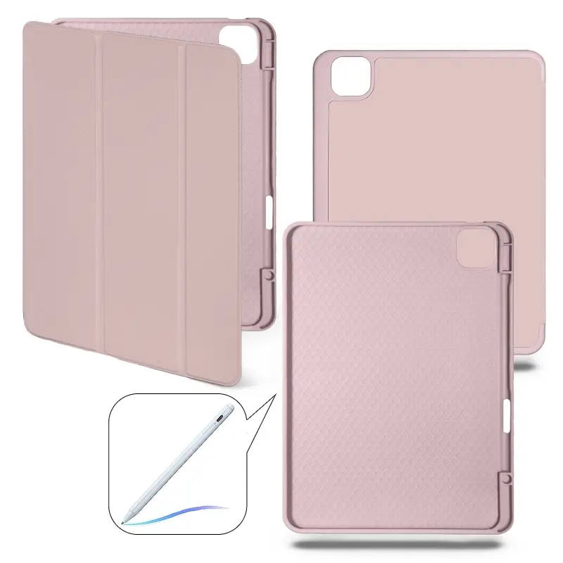 Чехол-книжка iPd Pro 13 (2024) Smart case (Pencil) Pink Sand №14