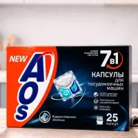 Капсулы для посудомоечных машин AOS Crystal Complete, 25 шт.