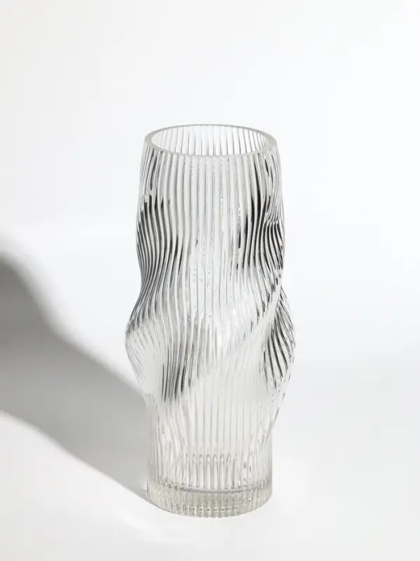 Ваза стекло настольная  Ваза стекло настольная "Венди" 29х12х10 см, прозрачный