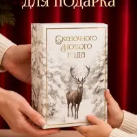 Коробка подарочная новогодняя складная &laquo;Снежный лес&raquo;, 21&times;15&times;7 см