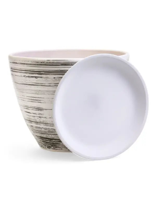 Горшок цветочный поддоном 8 л, керамика, День (М) Горшок цветочный поддоном 8 л, керамика, День (М)