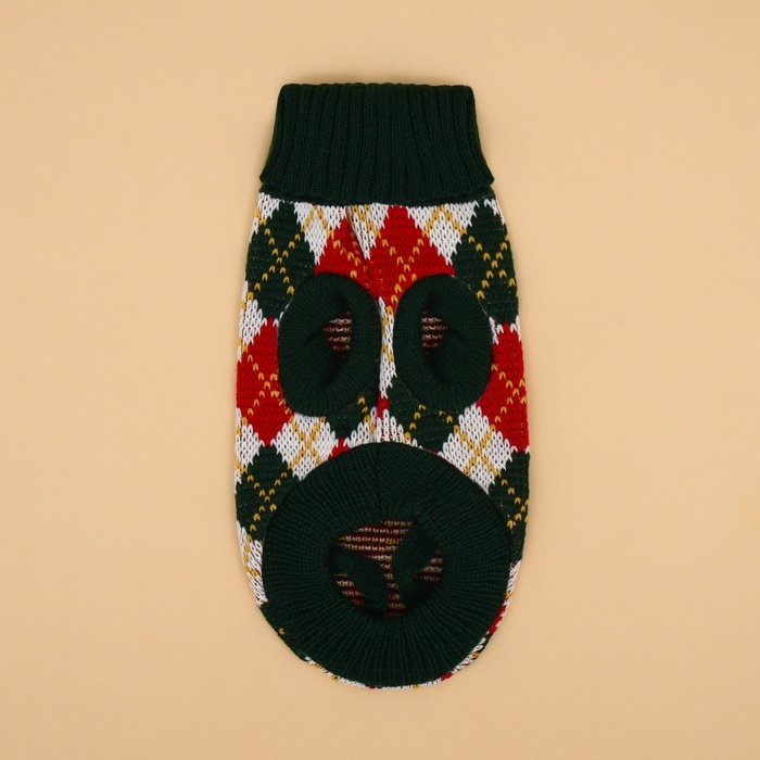 Свитер "Шахматы", M (ДС 26, ОШ 26, ОГ 28-46 см)