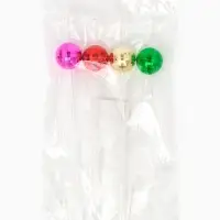 Трубочки для коктейля "Диско-шар" набор 4 шт