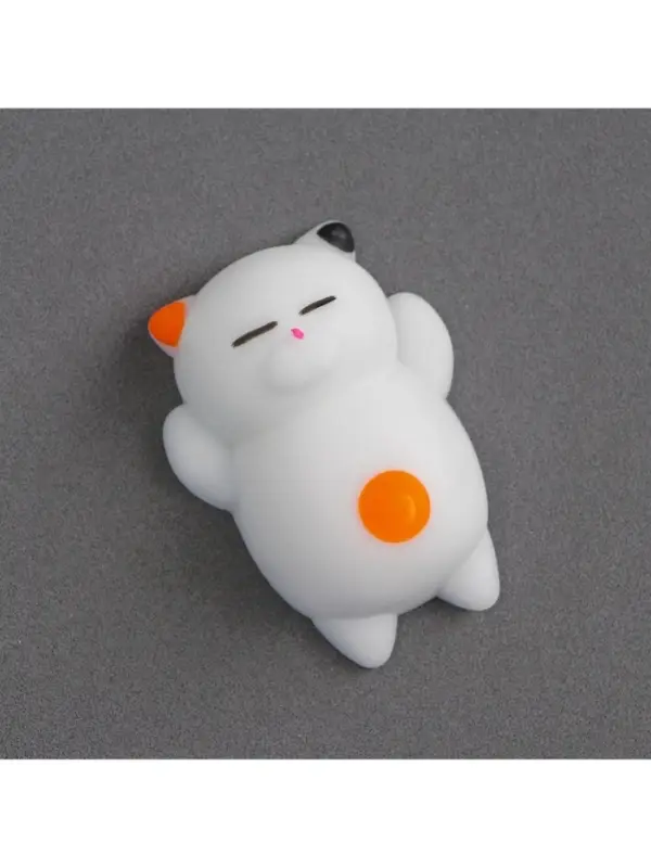 Антистресс игрушка - мялка &laquo;Кошечка&raquo;, белый