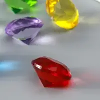 Набор фигурок стекло &laquo;Бриллианты&raquo;, 6 шт., d=4 см, в коробке, 17&times;12&times;4 см