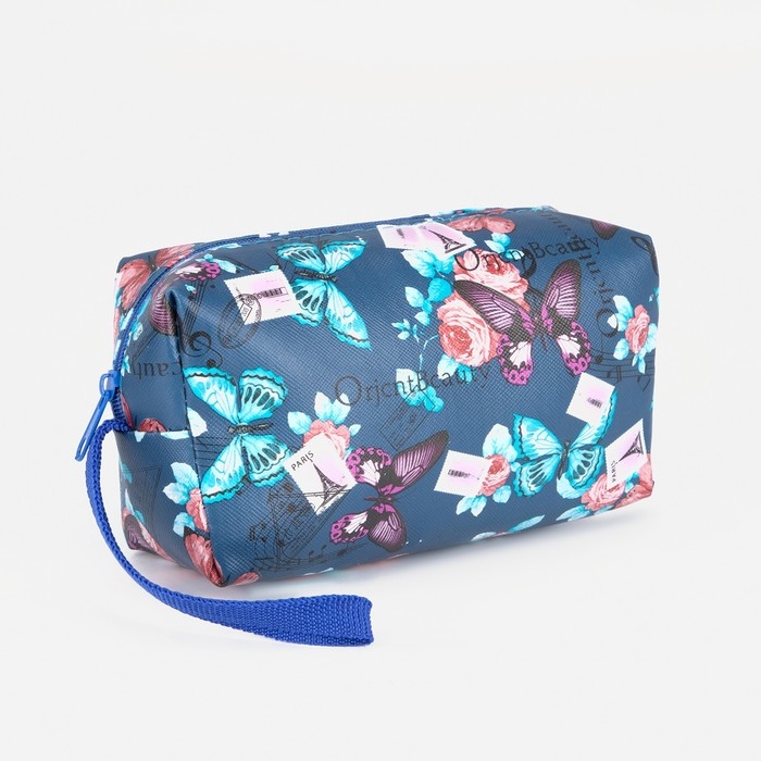 Косметичка на молнии, цвет синий Косметичка на молнии, цвет синий