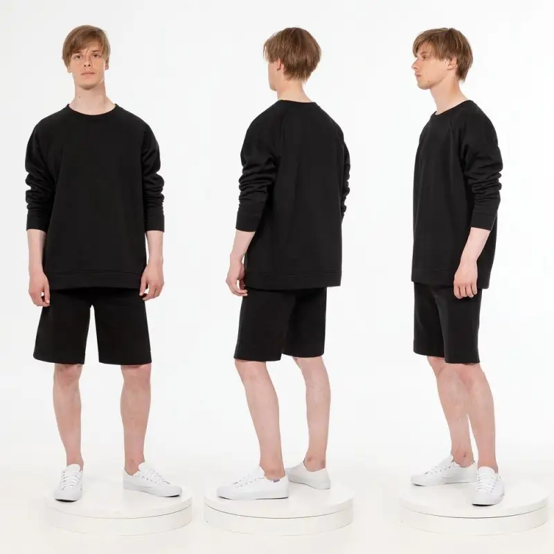 Свитшот унисекс S1, черный, размер XS/S Свитшот унисекс S1, черный, размер XS/S