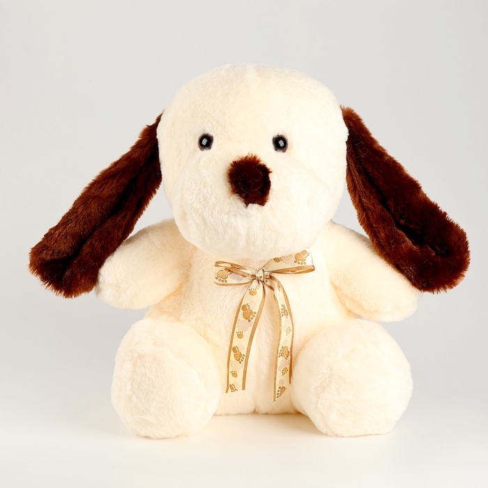 Мягкая игрушка «Собака», с золотым бантом, 50 см