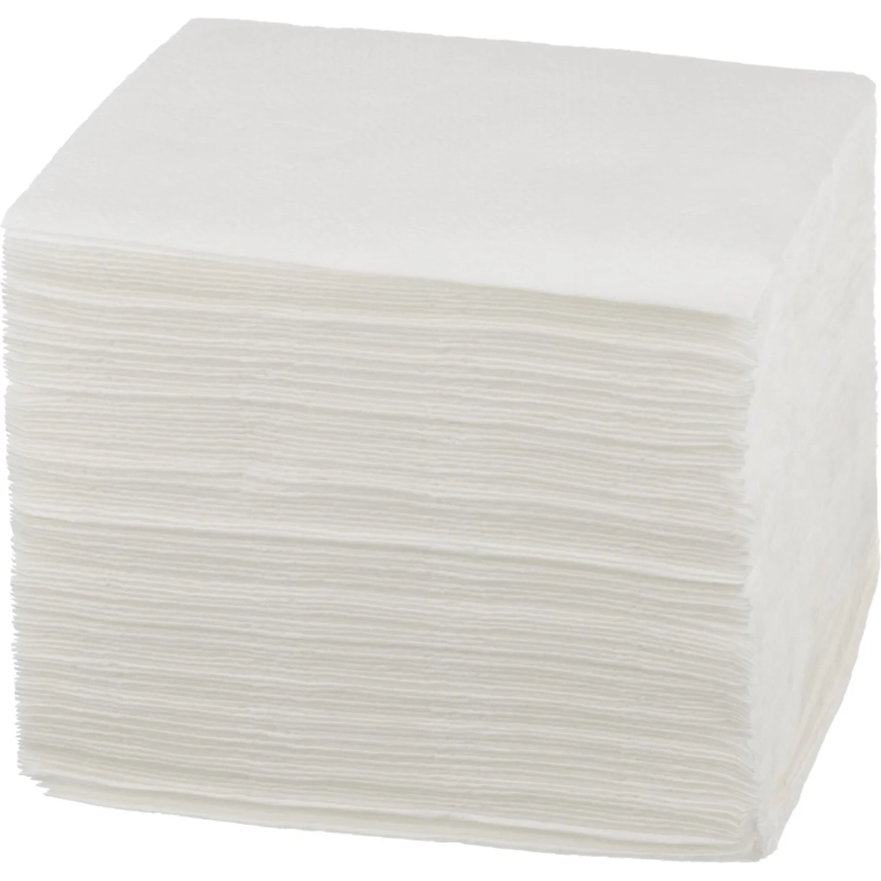 Салфетки бумажные Luscan 1сл 24х24 белые 100шт/уп