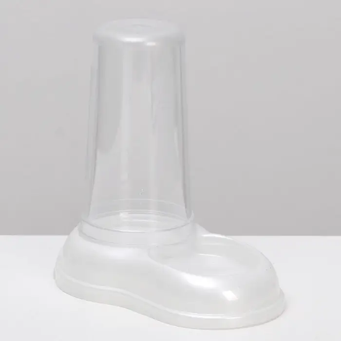 Автопоилка - автокормушка, 600 мл, белая перламутр