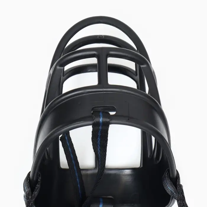 Намордник для собак №6, ДН 13 см, ОМ 41 см, с трехсторонним ремешком, каучук, чёрный