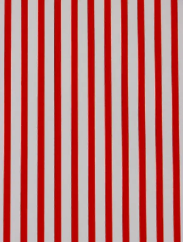 Пленка прозрачная с рисунком «Полосы узкие» Красный 0.7×8.2±5%м