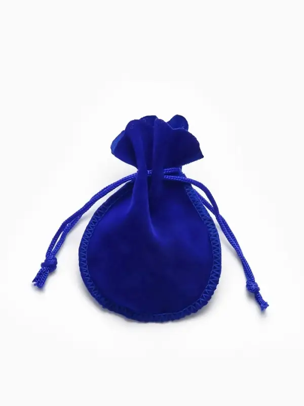 Набор мешочков бархатных 100шт. , 7*9, цвет синий (1249690)