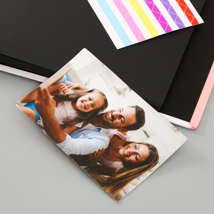 Фотоальбом 25 листов (уголки+кольца)  Фотоальбом 25 листов (уголки+кольца) "Beautiful momemt сердце" 27х19 см