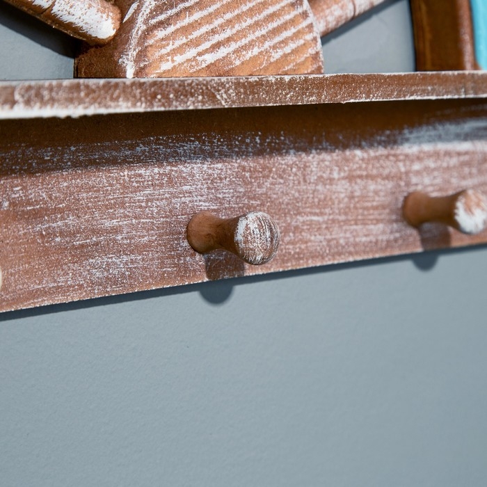 Вешалка-штурвал, 3 крючка, 45*28см Вешалка-штурвал, 3 крючка, 45*28см