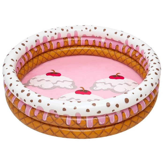 Бассейн надувной Sundae Funday, 160 x 160 х 38 см, 51144 Bestway