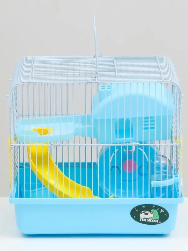 Клетка для грызунов &laquo;Пижон&raquo;, 27&times;21&times;26 см укомплектованная, голубая