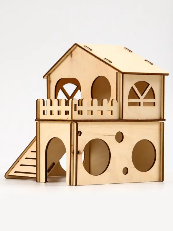 Домик для грызунов, 16&times;15.2&times;18 см, дерево