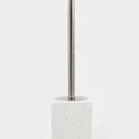 Ерш для унитаза с подставкой керамика "Крошка" белый