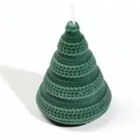 Свеча новогодняя &laquo;Ёлочка&raquo;, 4.5&times;4.5&times;7.5 см, 5 ч, зелёный