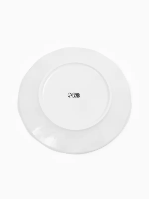 Тарелка плоская &laquo;Ромашки&raquo;, d=21.5 см, керамика