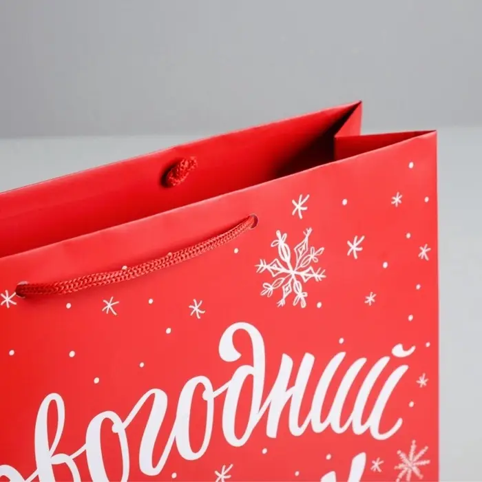 Пакет подарочный новогодний &laquo;Новогодний подарок&raquo;, 30&times;25.5&times;9 см
