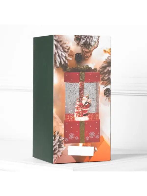 Светодиодная фигура &laquo;Подарок красный&raquo; 10&times;19&times;10 см, пластик, от батареек ААх3, USB, свечение тёплое белое