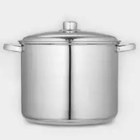 Кастрюля Катунь &laquo;Гретта&raquo;, 13 л, d=28 см, с крышкой, капсульное дно, индукция, нержавеющая сталь, AISI - 201, хромированная