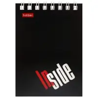 Блокнот А7 40л на гребне "INSIDE", обл мел карт 40Б7B1гр_01622 Блокнот А7 40л на гребне "INSIDE", обл мел карт 40Б7B1гр_01622