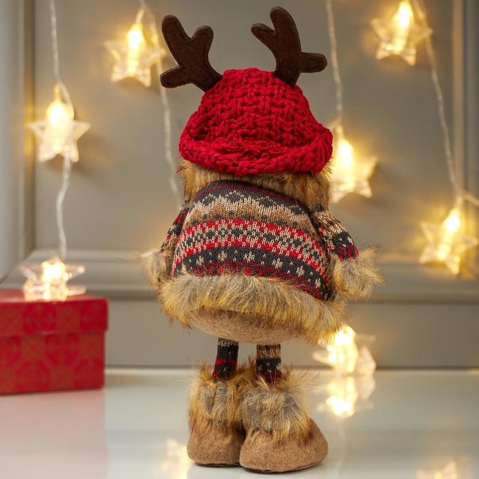 Кукла интерьерная Кукла интерьерная "Совушка в шапочке с рожками и в платье" 26х10х12 см