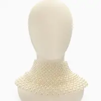 Колье-чокер жемчуг "Богема" россыпь, цвет белый  d=8/10/12