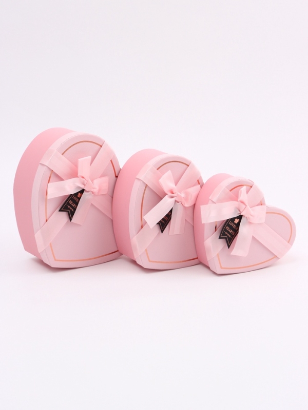 Набор коробок 3 в 1 сердца 22 х 20 х 9; 18.5 х 17 х 7.5; 1 6 х 14 х 6 см Набор коробок 3 в 1 сердца 22 х 20 х 9; 18.5 х 17 х 7.5; 1 6 х 14 х 6 см