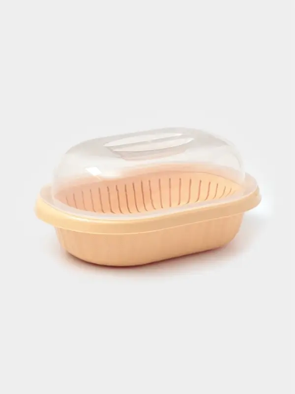 Хлебница, 30х21х13 см, цвет бежевый