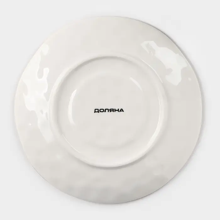 Чайная пара Доляна &laquo;Космос&raquo;, чашка 250 мл, блюдце d=16 см, фарфор, белая, красная